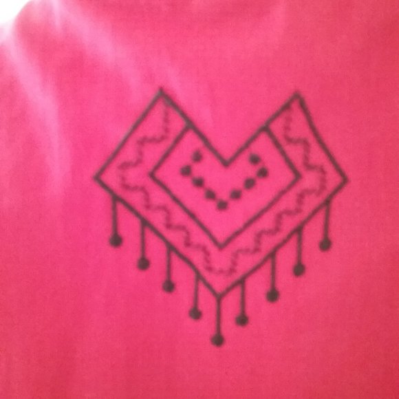 Embroidered Red Top - Picture 3 of 11